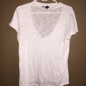 White Cutout T-Shirt